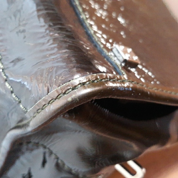 Loewe Amazona 36 Brown Patent Leather Lock and Key - Picture 8 of 16